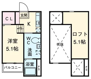 リヴェール本陣【2階】の間取り