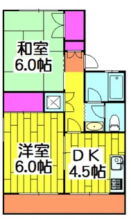 コーポオオゴD棟【201号室】の間取り