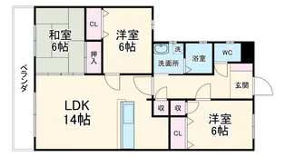 セレクトトロワ【3C号室】の間取り