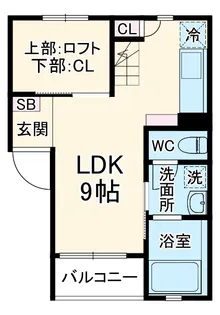 Mercure-Ⅱ【2階】の間取り