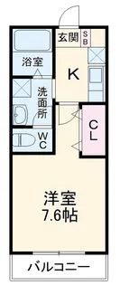 クレイビア熱田【2階】の間取り