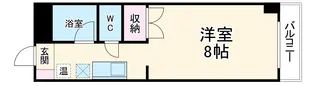 ヴァンヴェール名古屋【407号室】の間取り