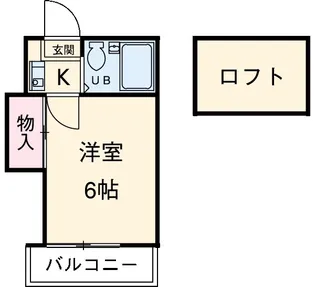 アールイーステージ道徳【2階】の間取り