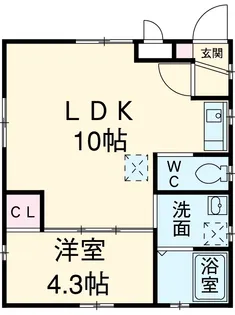 Le Gioie名駅(レジョイエ名駅)【3階】の間取り