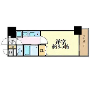 プレサンス名古屋駅前グランヴィル【5階】の間取り