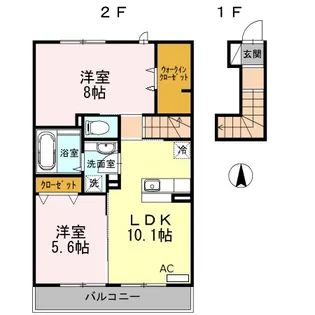 park wisteria【2階】の間取り