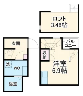 AGLAIA(あぐらいあー)【1階】の間取り