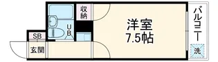 サンハイツ喜多山【502号室】の間取り