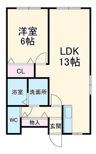 カーサ小幡【402号室】の間取り