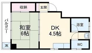 福住ビル【301号室】の間取り