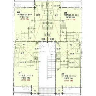 クレール名駅【203号室】の間取り