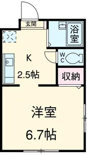 ハイツ荒澤Ⅱ【1階】の間取り