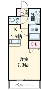 ライジングコート名古屋駅南【9階】の間取り