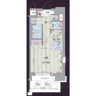 プレサンス名古屋STATIONアライブ【808号室】の間取り