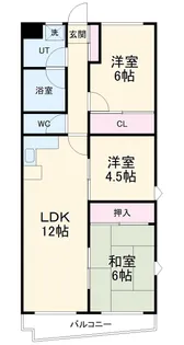 ロアール赤池【4階】の間取り