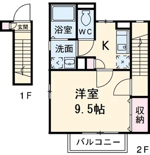 プチ・アルジャンⅡ【2階】の間取り