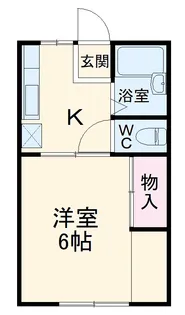 加藤ハイツ【202号室】の間取り