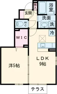 リバーサイド ホシノ V【1階】の間取り