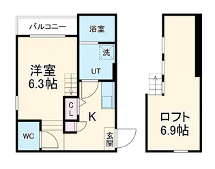 Jeunesse大宮【1階】の間取り