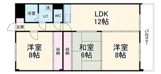 鴻ノ巣ヒルズビル【4階】の間取り