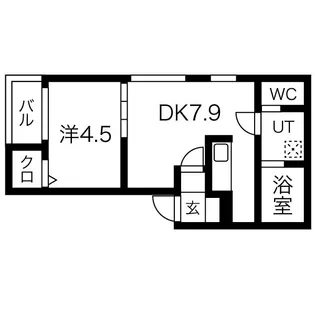 プランドール名駅北【201号室】の間取り