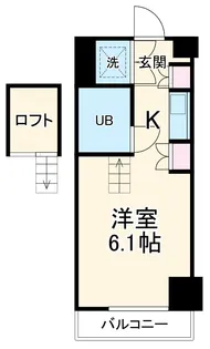 朝日プラザ名古屋ターミナルスクエア【1212号室】の間取り