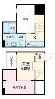 ange【102号室】の間取り