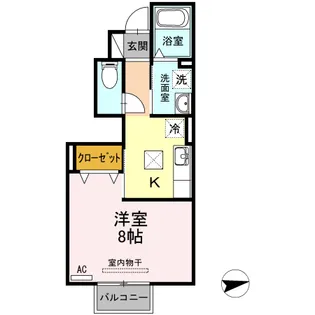 あま篠田荘【1階】の間取り
