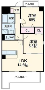 ヒルザコート【5階】の間取り