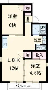 メゾン八社K【A201号室】の間取り