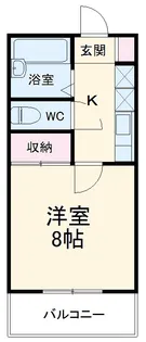 コーポメルベーユ【2階】の間取り