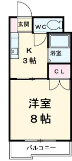 サンライズマンション【2階】の間取り