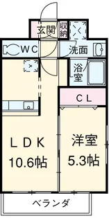 Canal East【301号室】の間取り