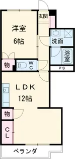 エクセル伏屋【102号室】の間取り