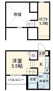 Lumiere Ⅱ (ルミエールツー)【205号室】の間取り