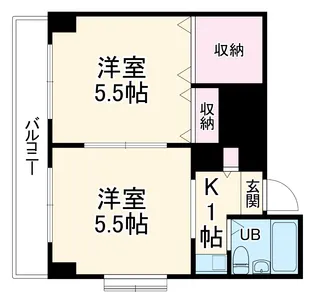 アドラシオン橋本【6階】の間取り