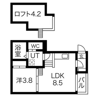 レンガースⅡ【202号室】の間取り