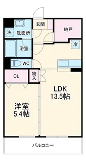 オースィニ21【205号室】の間取り