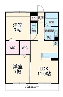 ホベン セドル【2階】の間取り