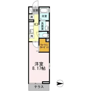 ソルテール六町【2階】の間取り