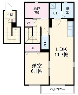 フォレストメゾン弥富【2階】の間取り
