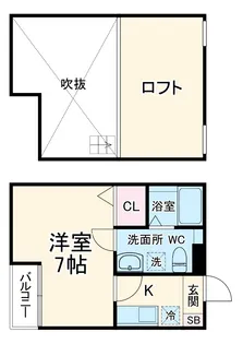 ビルーチェ並木A【2階】の間取り