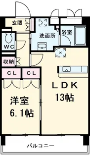 グラン・アベニュー名駅【403号室】の間取り