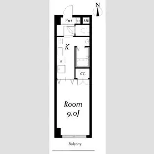 ラヴィアン名駅【3階】の間取り
