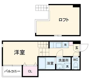 アーバンプライム中村【201号室】の間取り