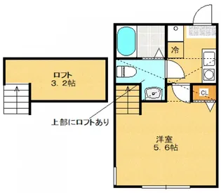 アイランドフラット【2階】の間取り