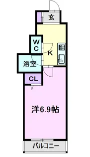 ベレーサ名駅ウエスト【6階】の間取り