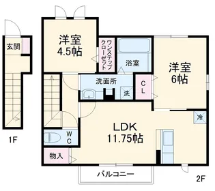 ストーリア小幡【2階】の間取り