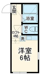 ユナイト追浜ストラスブール【203号室】の間取り
