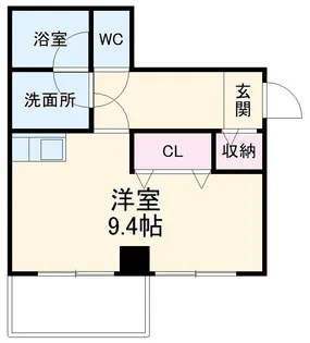 グランティ桑名【4階】の間取り